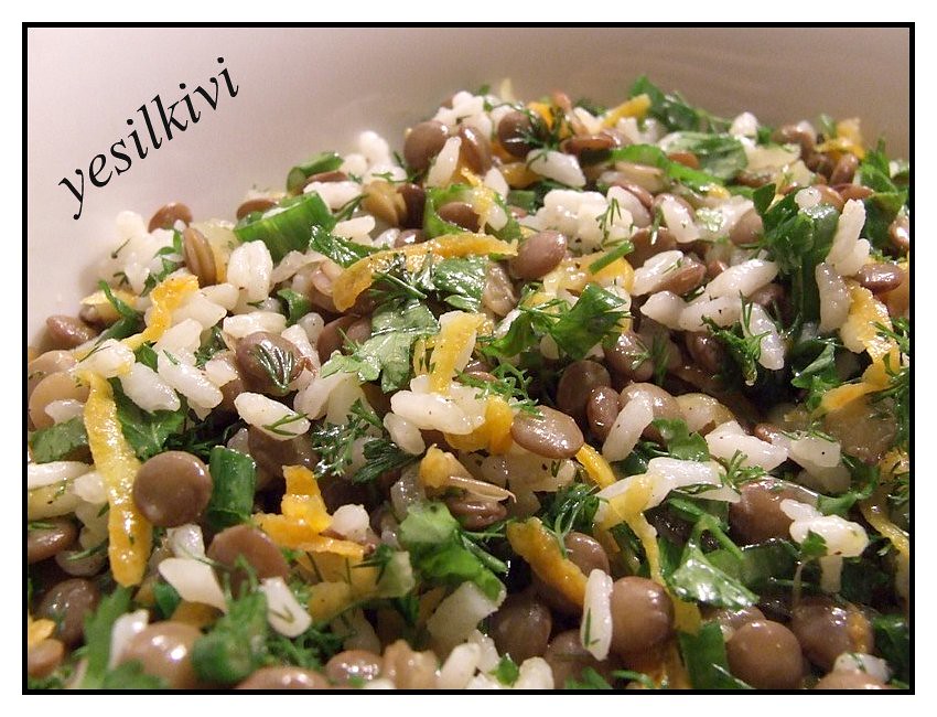 Yeşil Mercimekli Salata tarifi
